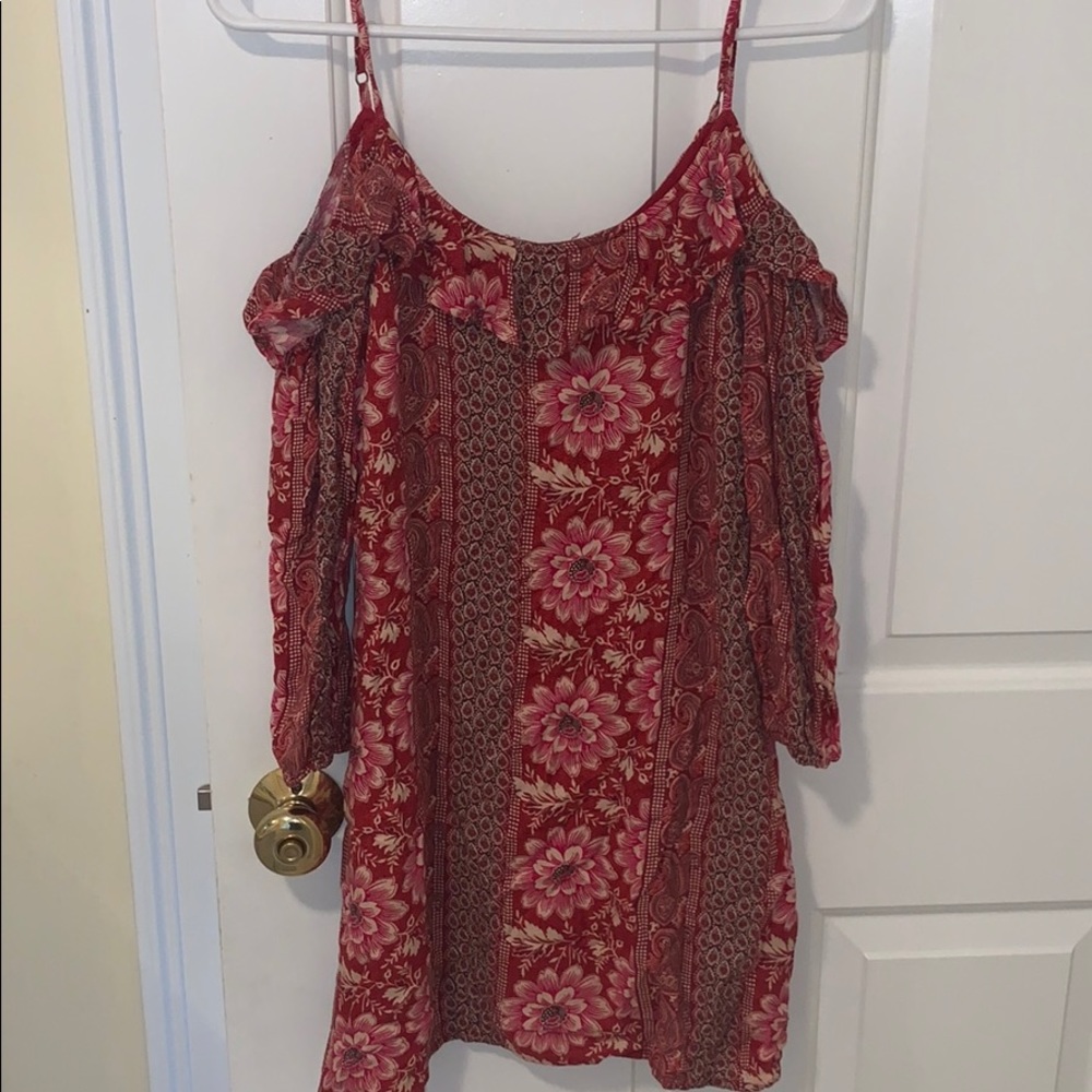 Hollister Floral Off the Shoulder Dress